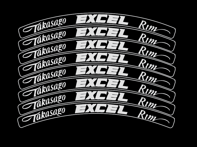 Excel Rim Decals